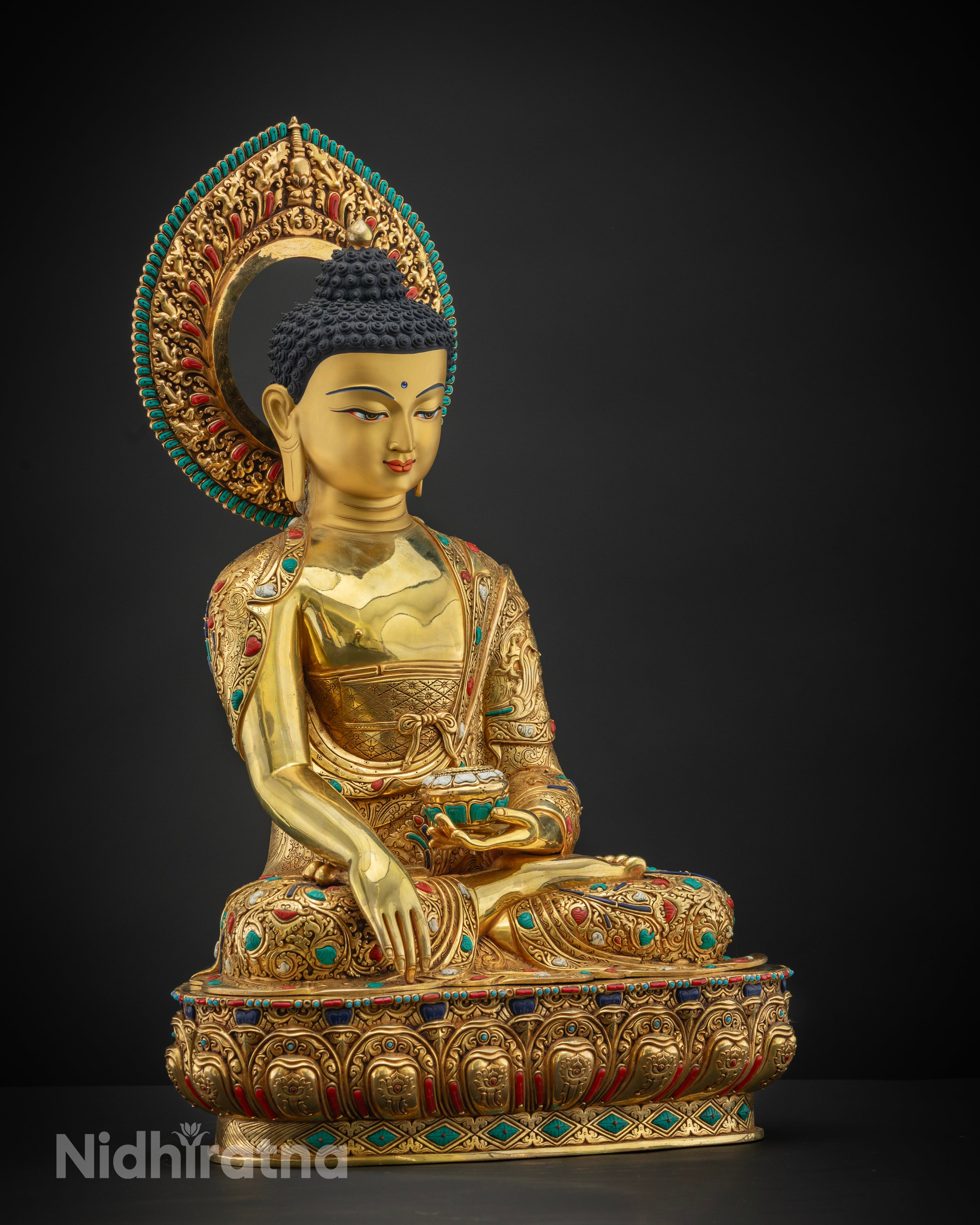 Shakyamuni Buddha Tibetan Statue | Traditional Himalayan Art Nepal