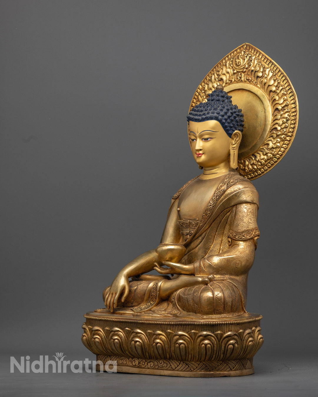 24k Gold Plated Buddha Sculpture | Enlightenment Buddha