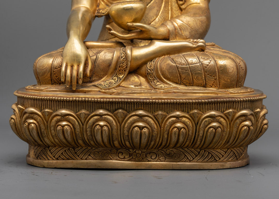 24k Gold Plated Buddha Sculpture | Enlightenment Buddha