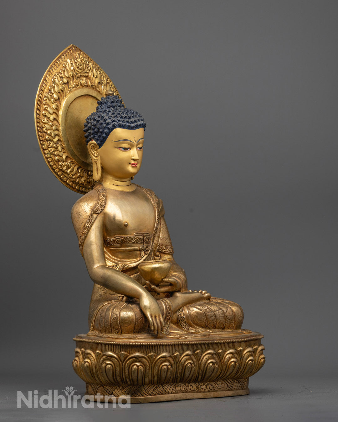 24k Gold Plated Buddha Sculpture | Enlightenment Buddha