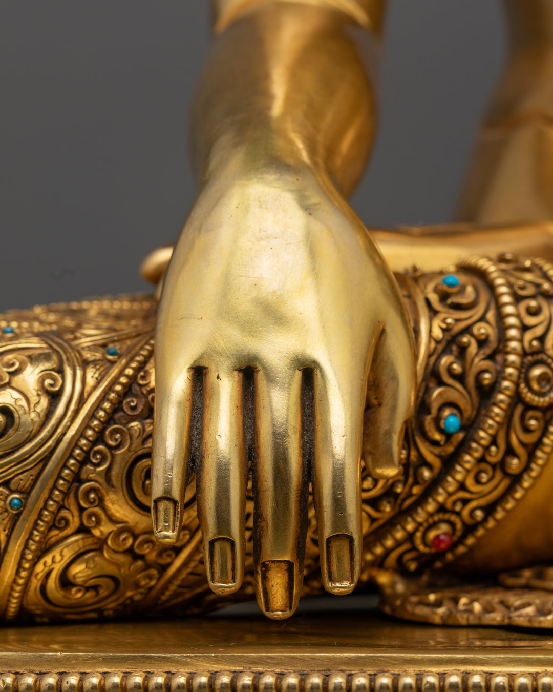 Enlightened Teacher Shakyamuni Buddha | Gold-Plated Spiritual Statue