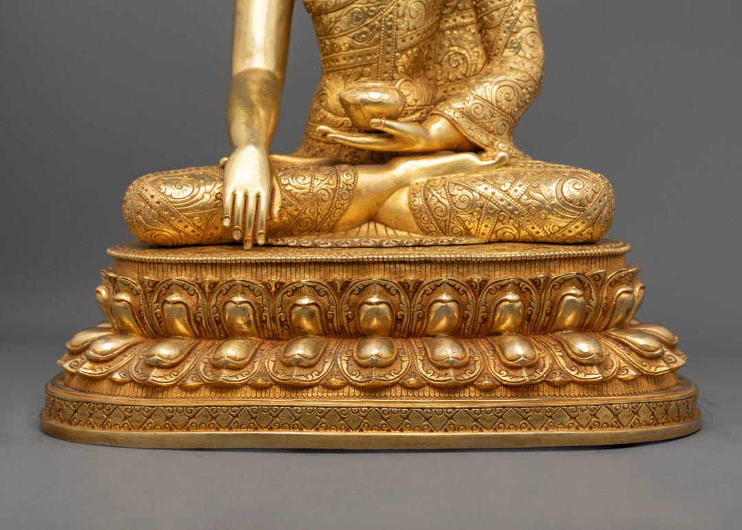 Enlightened Shakyamuni Buddha Statue | Nepalese Buddhist Statue