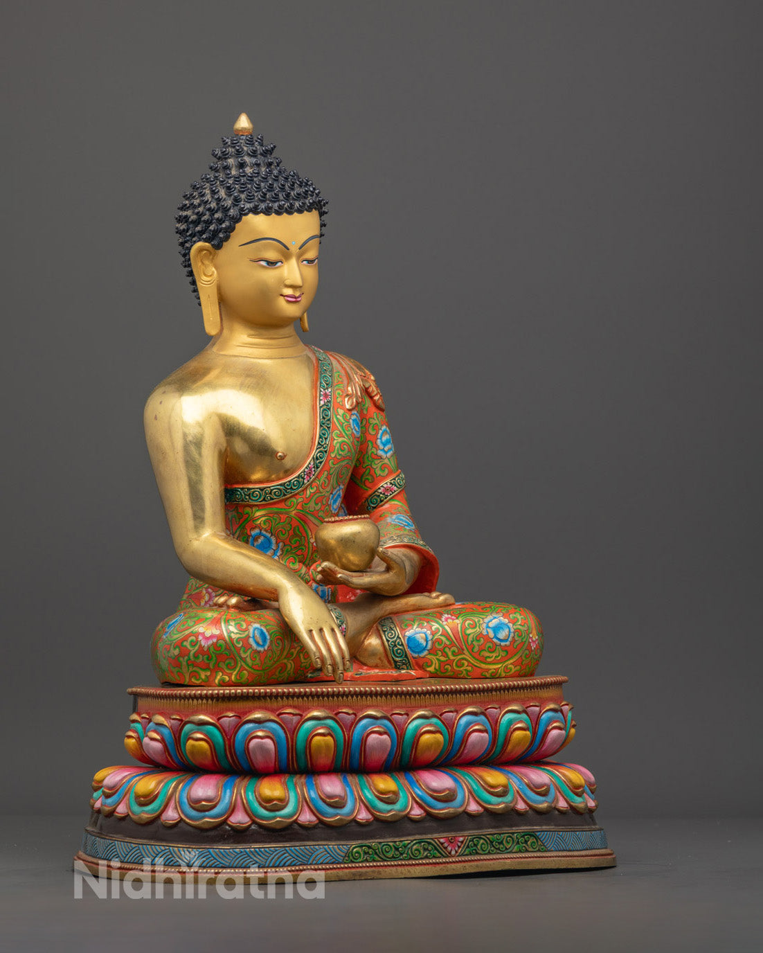 Shakyamuni Buddha Statue | Traditional Nepalese Sculpture