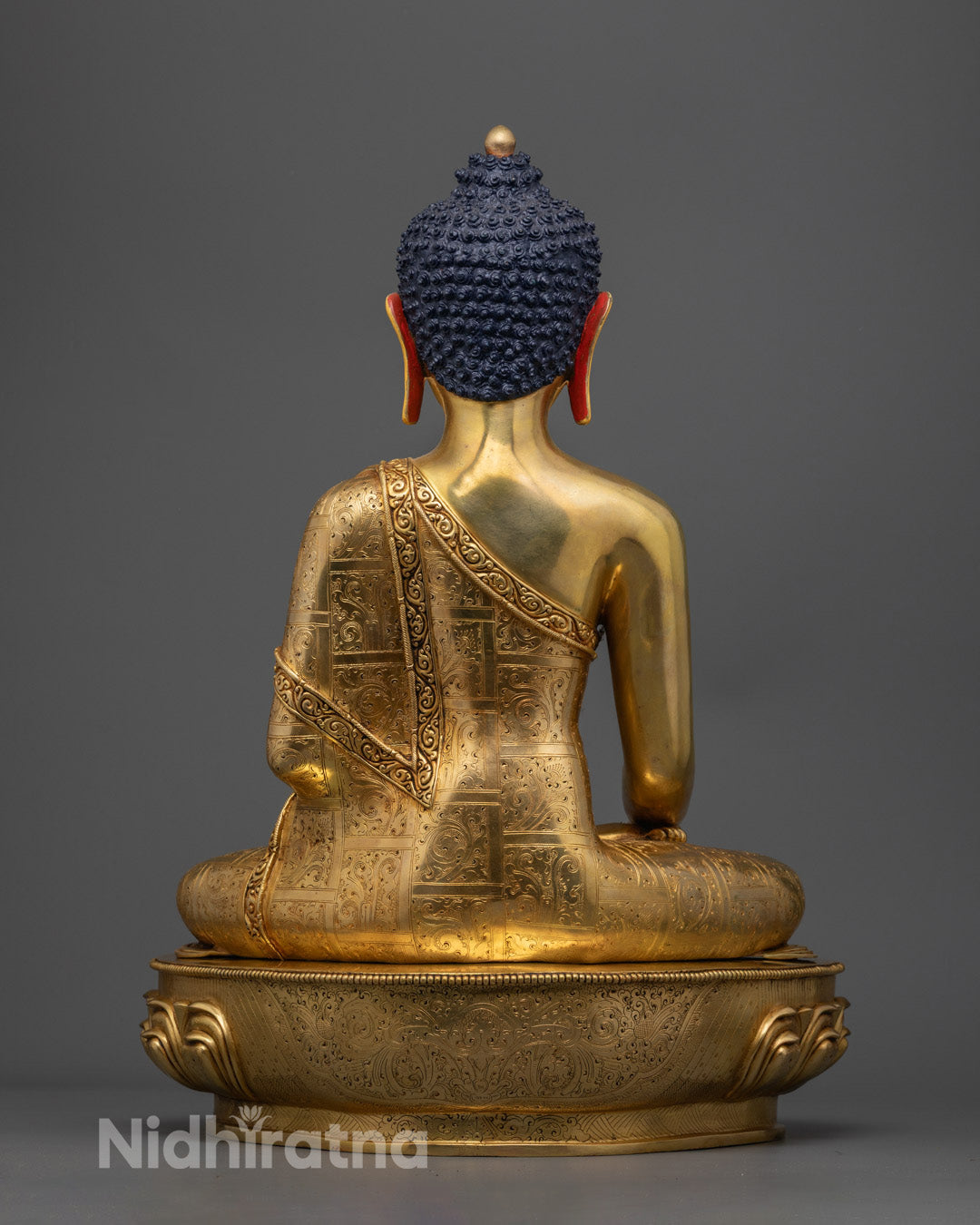 Sacred Shakyamuni Buddha Statue | Handmade Tibetan Artwork