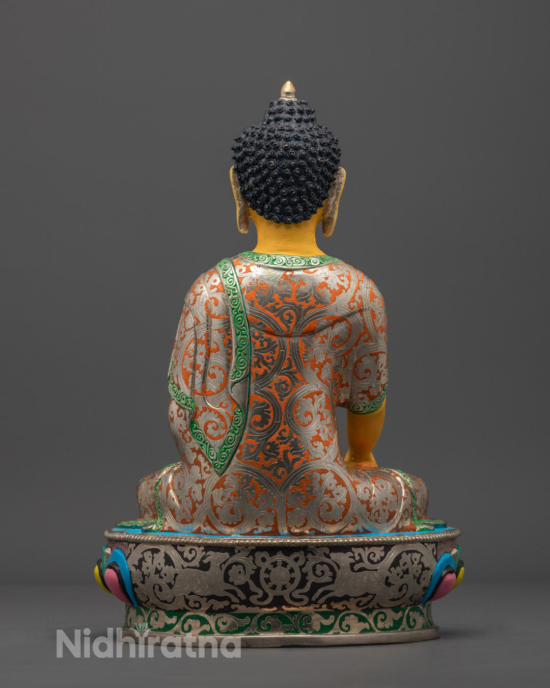 Yellow-Toned Shakyamuni Buddha Statue | Enlightenment & Inner Peace