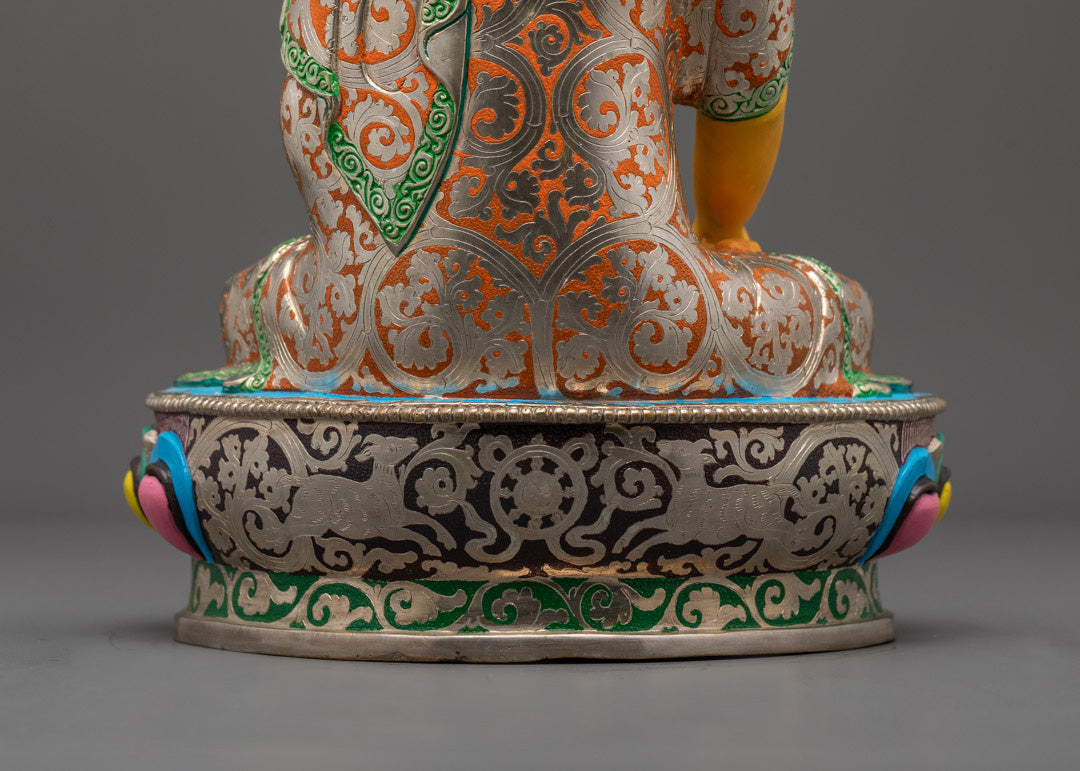 Yellow-Toned Shakyamuni Buddha Statue | Enlightenment & Inner Peace