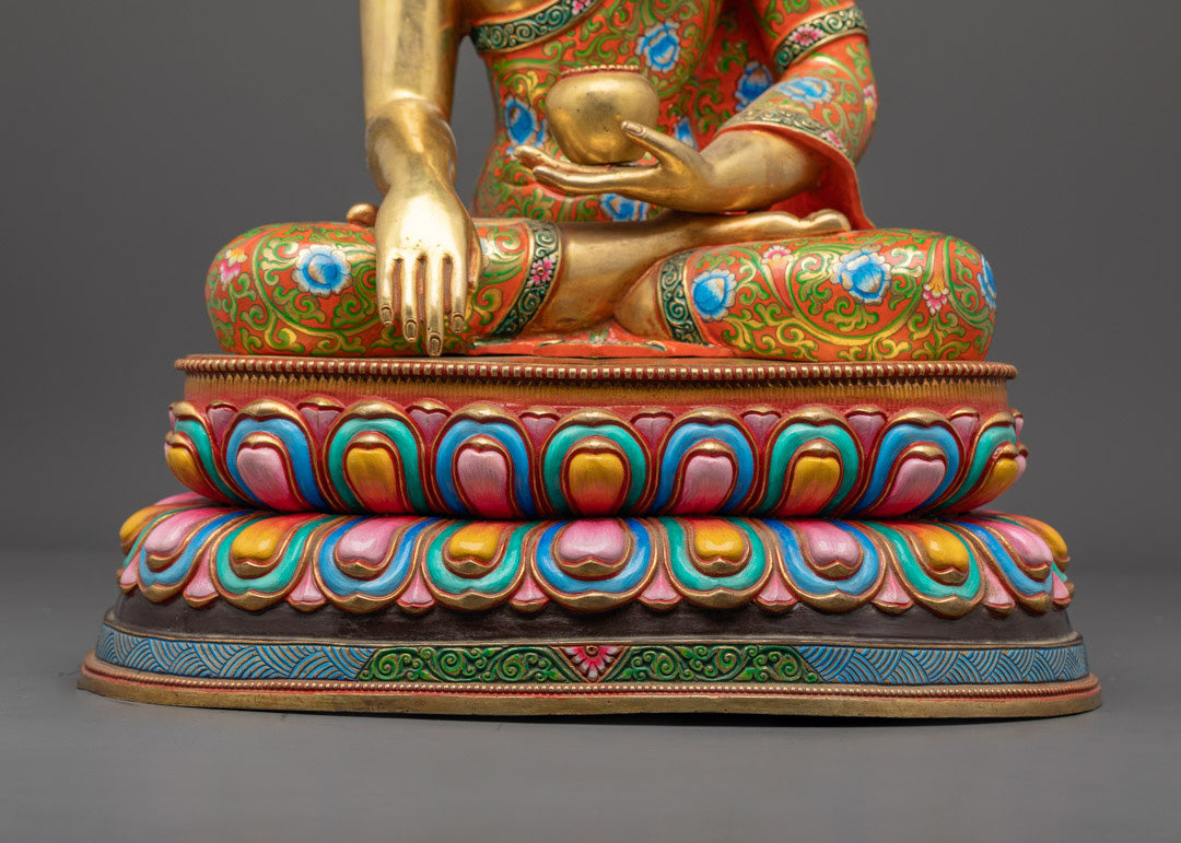 Shakyamuni Buddha Statue | Traditional Nepalese Sculpture