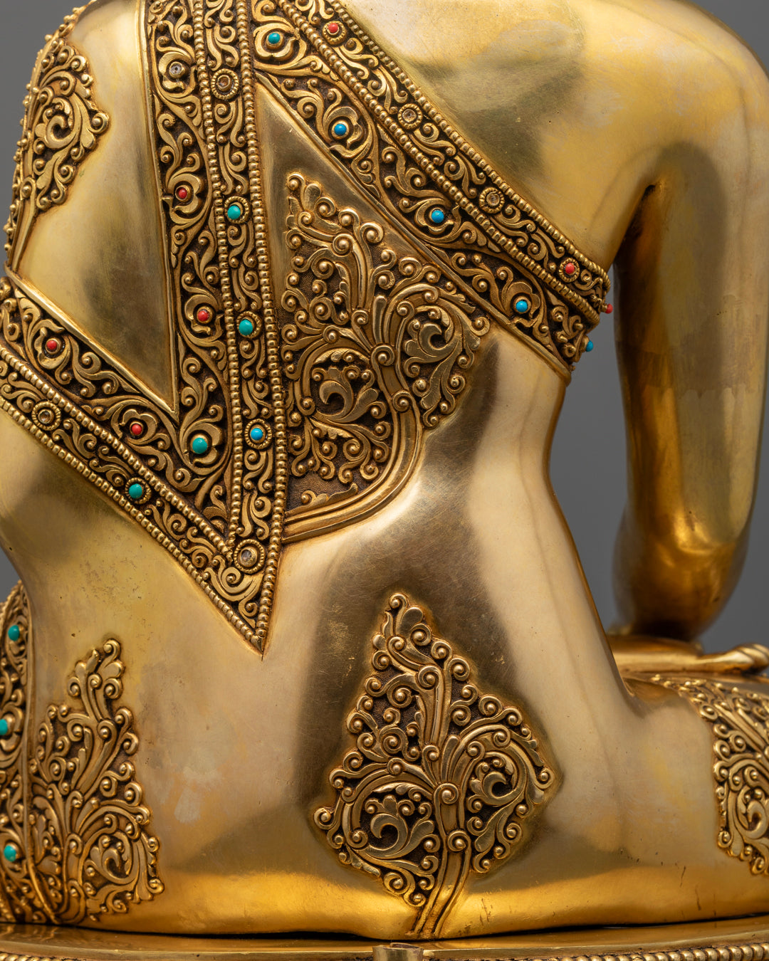 Enlightened Teacher Shakyamuni Buddha | Gold-Plated Spiritual Statue