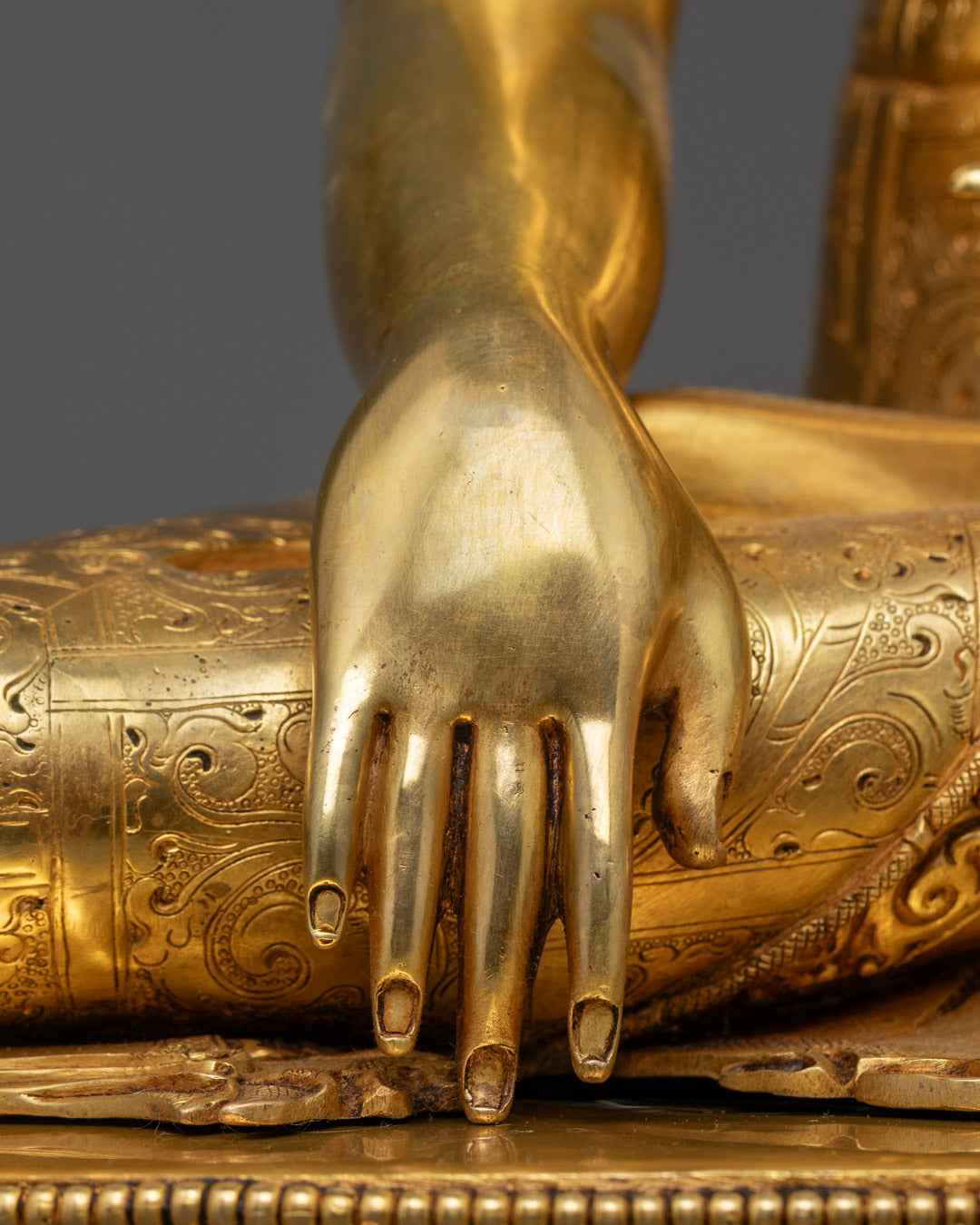 Sacred Shakyamuni Buddha Statue | Handmade Tibetan Artwork