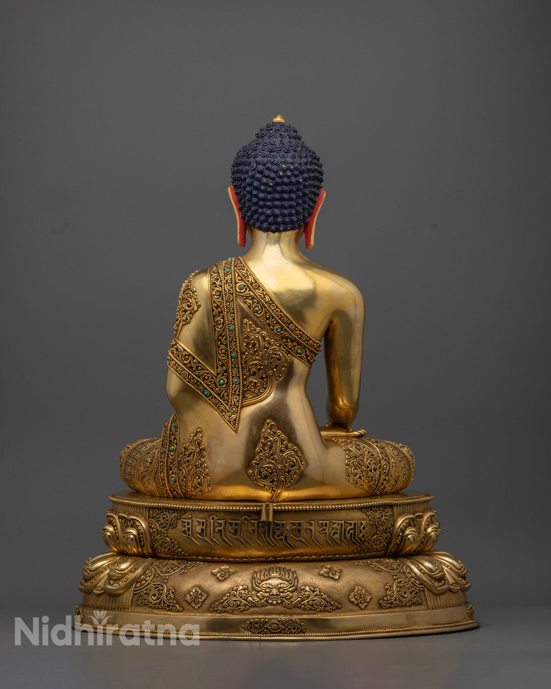 Enlightened Teacher Shakyamuni Buddha | Gold-Plated Spiritual Statue