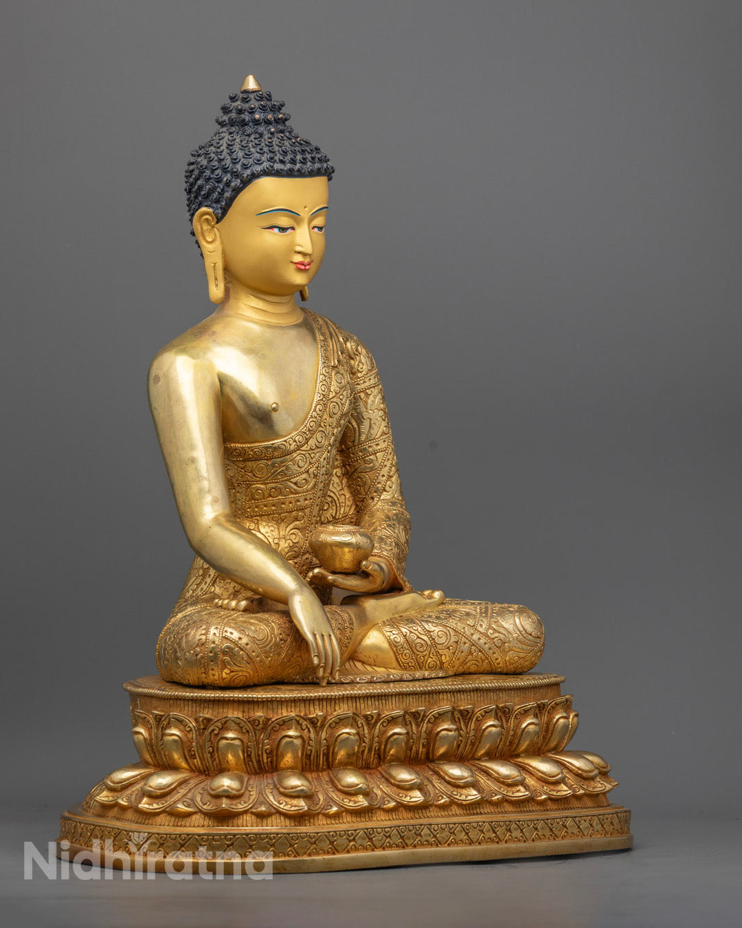 Enlightened Shakyamuni Buddha Statue | Nepalese Buddhist Statue