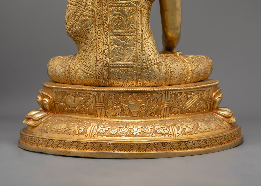 Enlightened Shakyamuni Buddha Statue | Nepalese Buddhist Statue