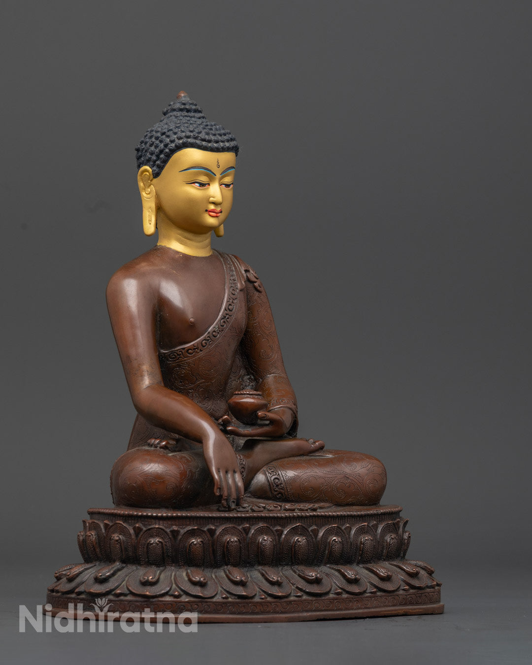 Tibetan Shakyamuni Buddha Statue | Traditional Tibetan Artwork