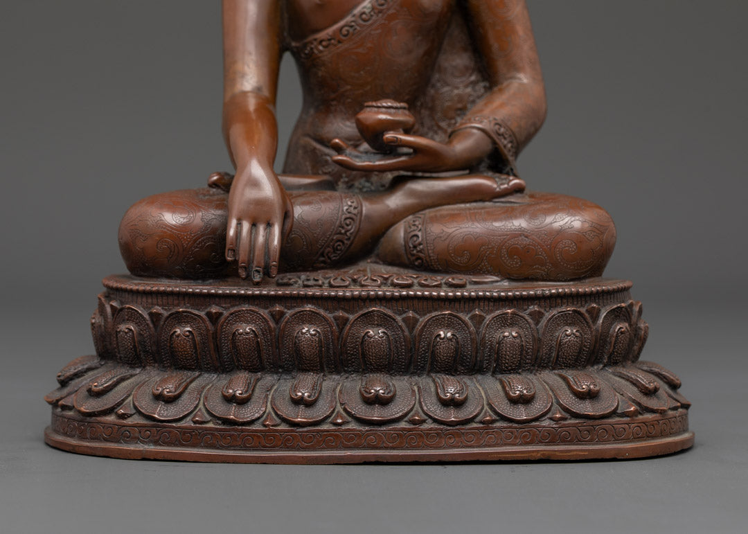 Tibetan Shakyamuni Buddha Statue | Traditional Tibetan Artwork