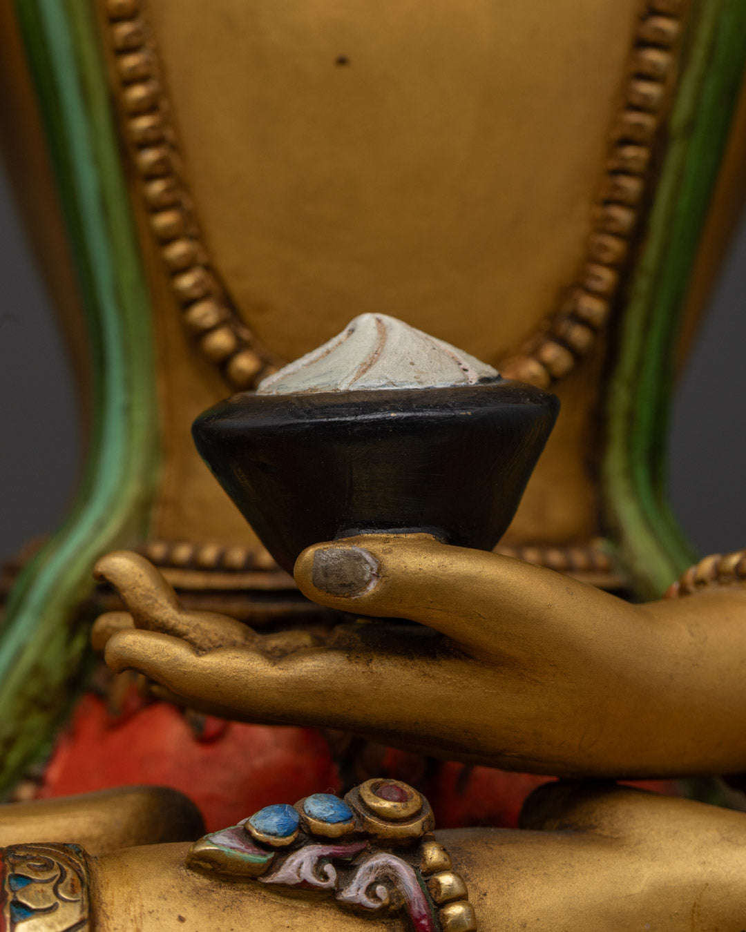 Yellow Shakyamuni Buddha Statue | Fully Gold-Plated Body