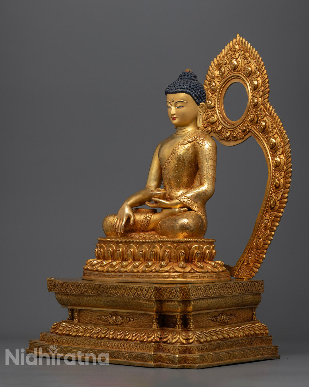 Shakyamuni Buddha Tibetan Statue | Meditation Sculpture