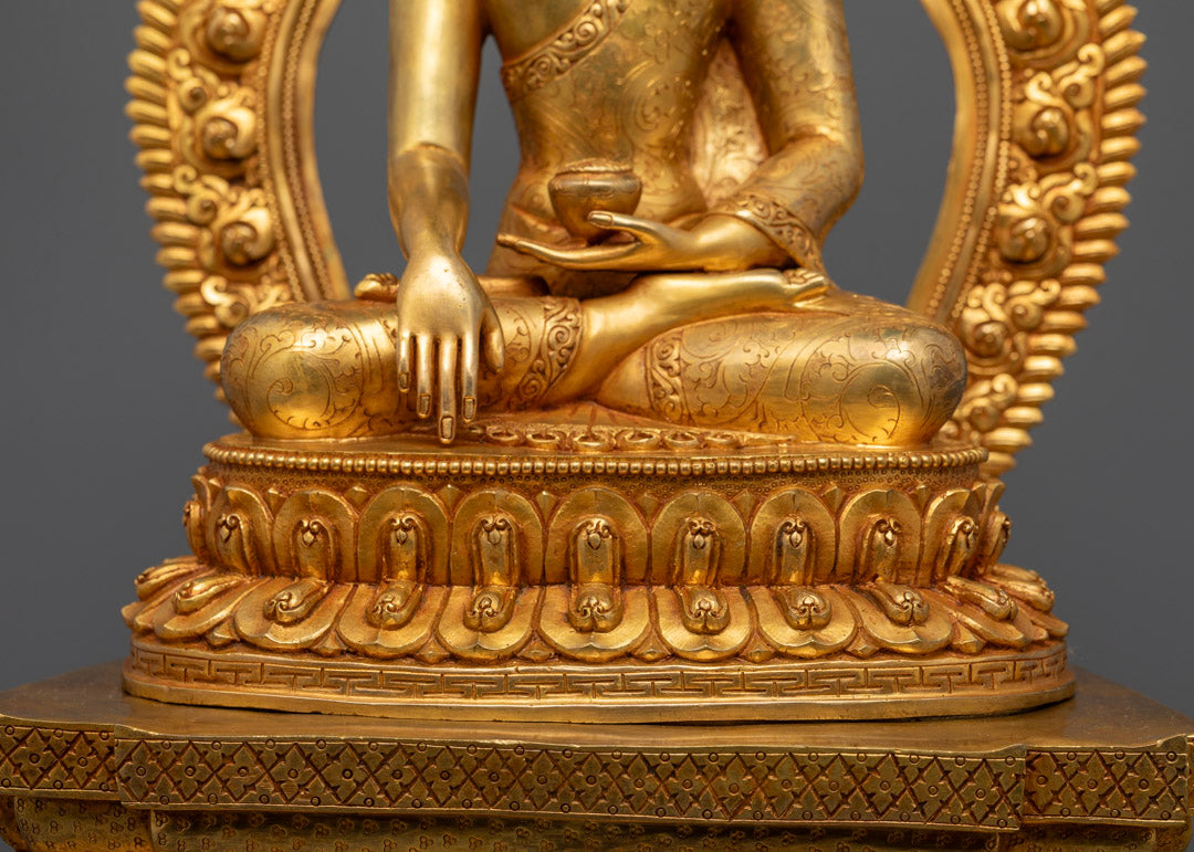 Shakyamuni Buddha Tibetan Statue | Meditation Sculpture
