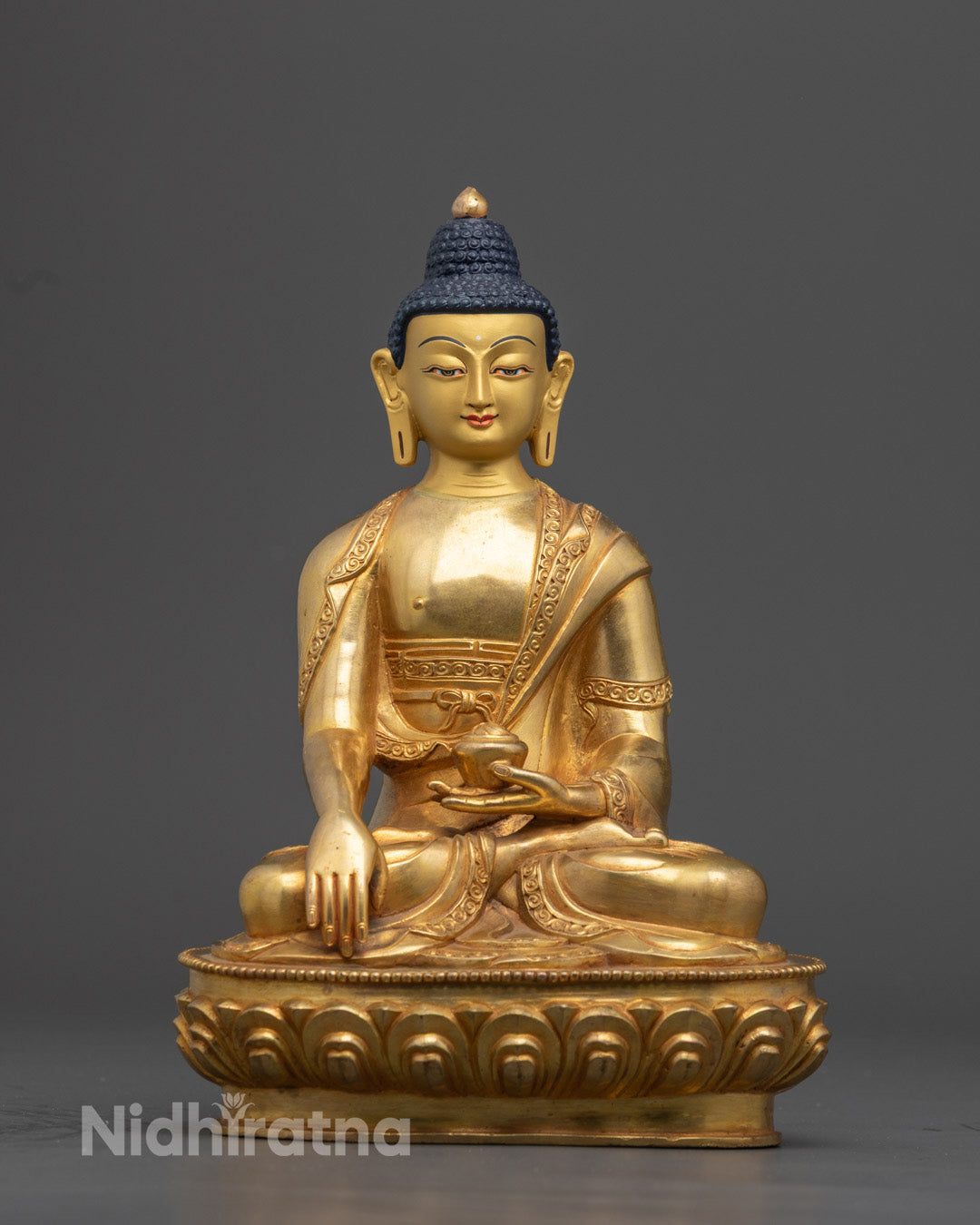 Authentic Nepalese Buddha Statue for Altar and Shrine