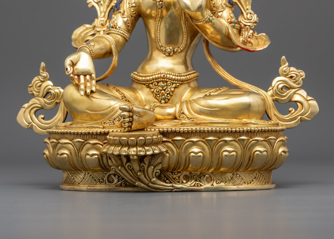 Green Tara Statue | Sacred Buddhist Figurine