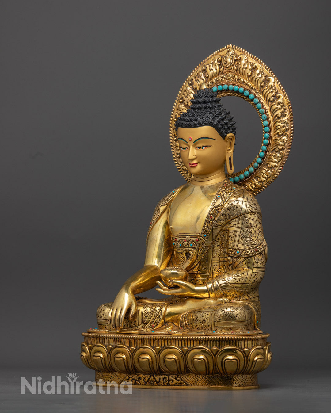 Shakyamuni Buddha Statue | Hand-Carved Tibetan Buddha
