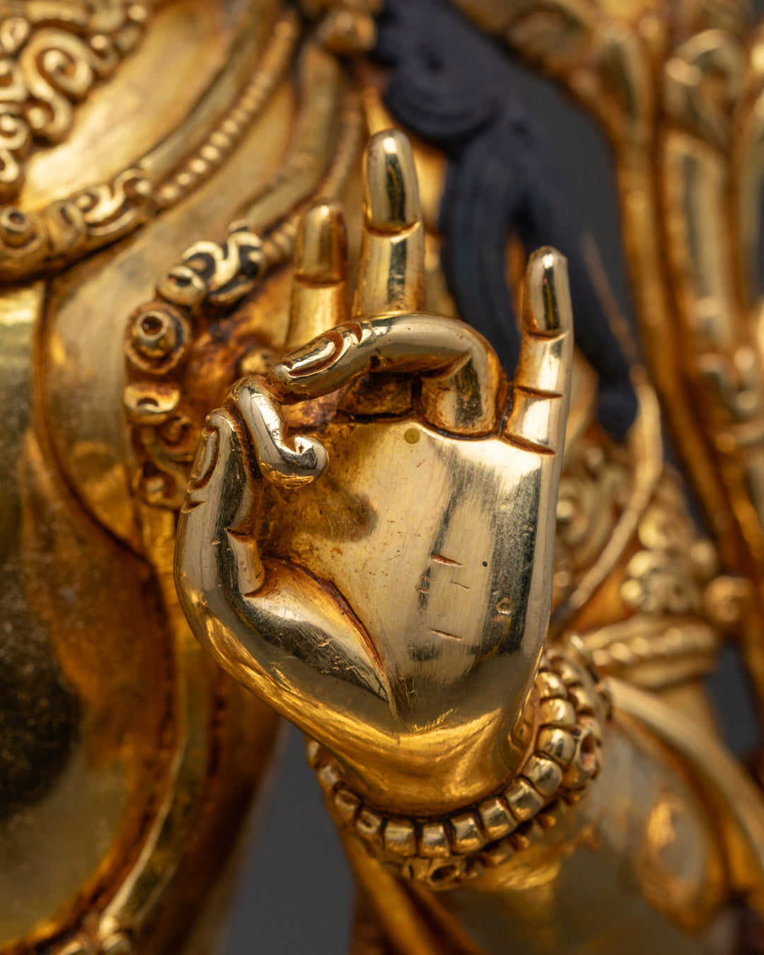 Sacred Green Tara Statue | Authentic Tibetan Buddhism Sculpture