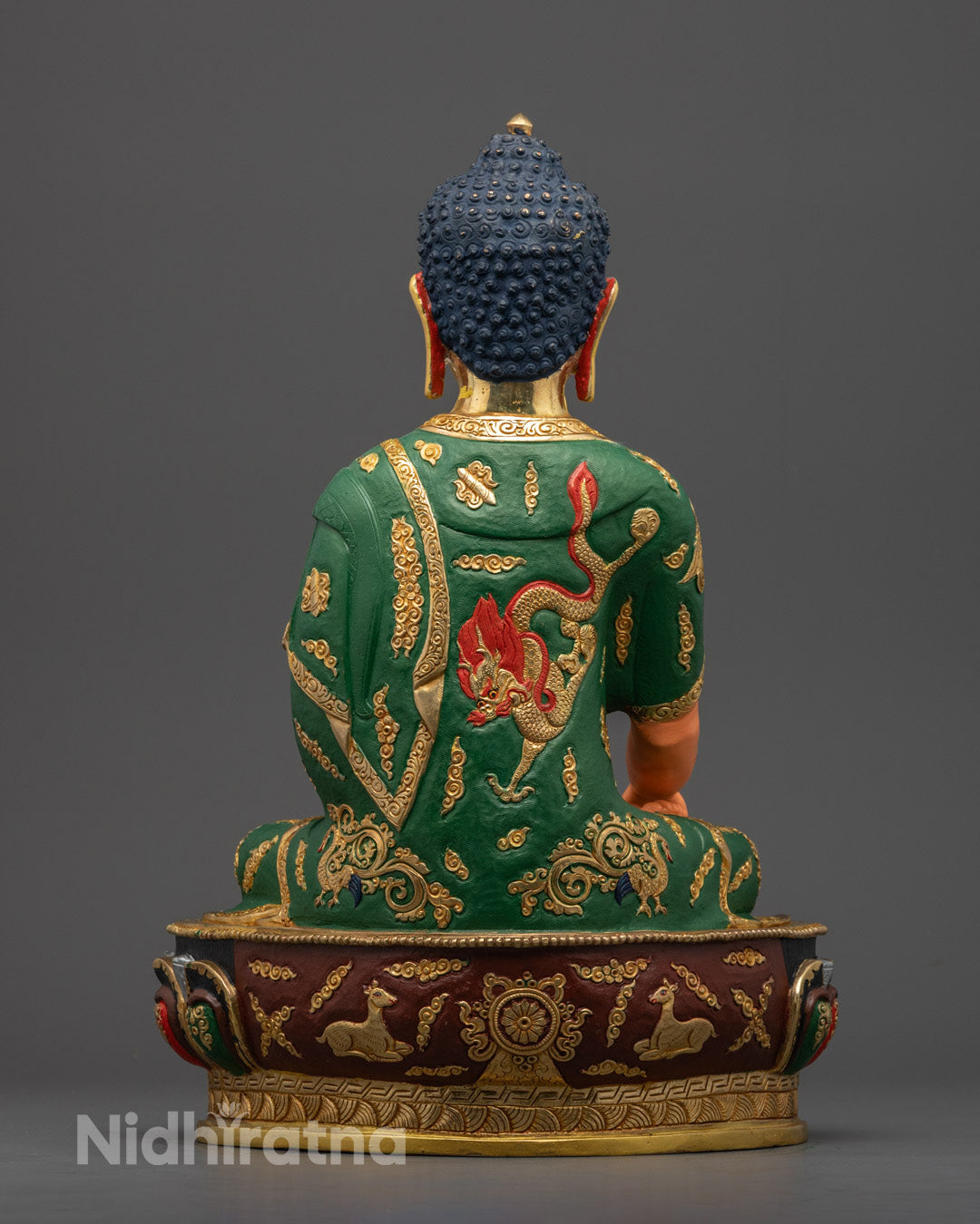 Yellow Shakyamuni Buddha Statue | Handcrafted in Patan