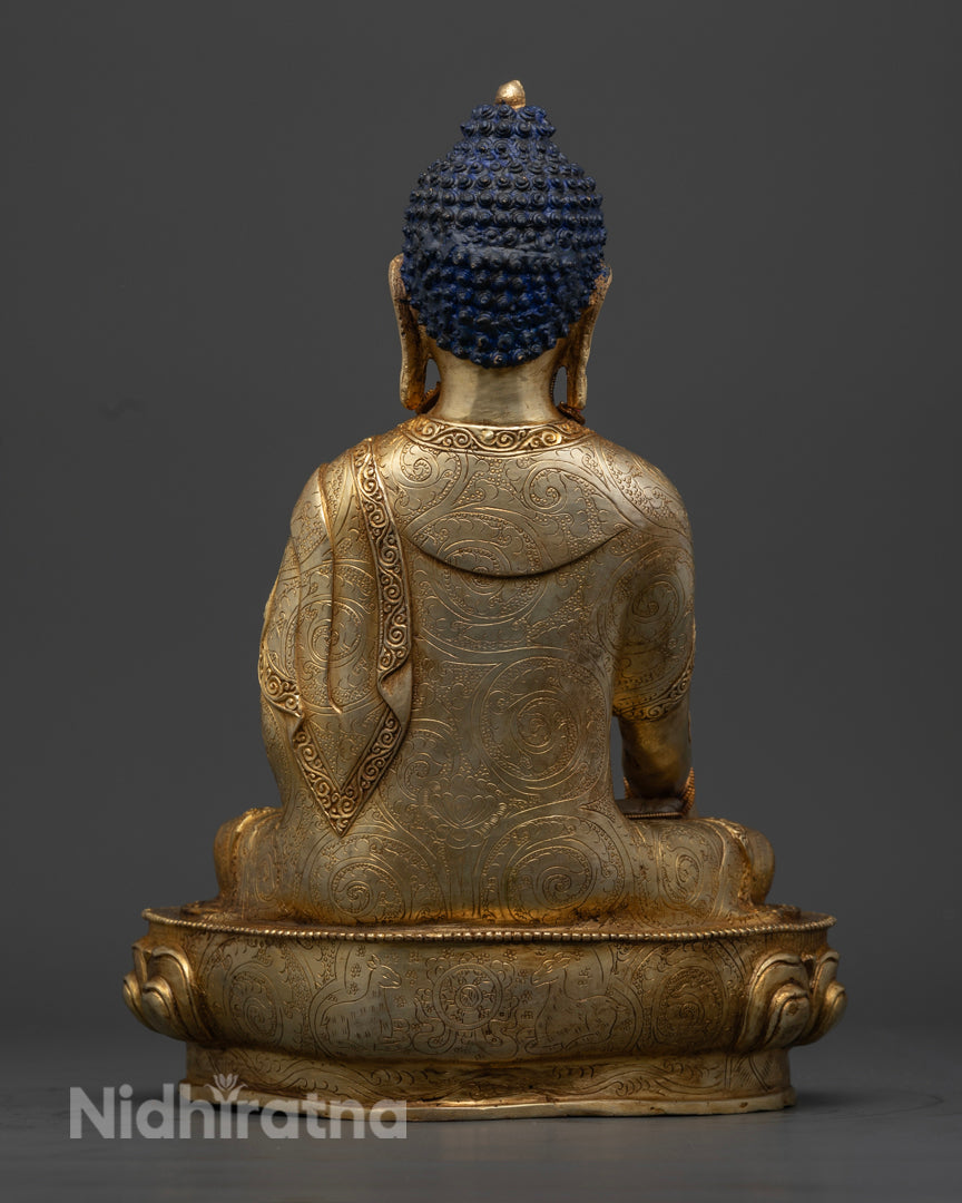Crystal Buddha Shakyamuni Statue | Tibetan Artwork