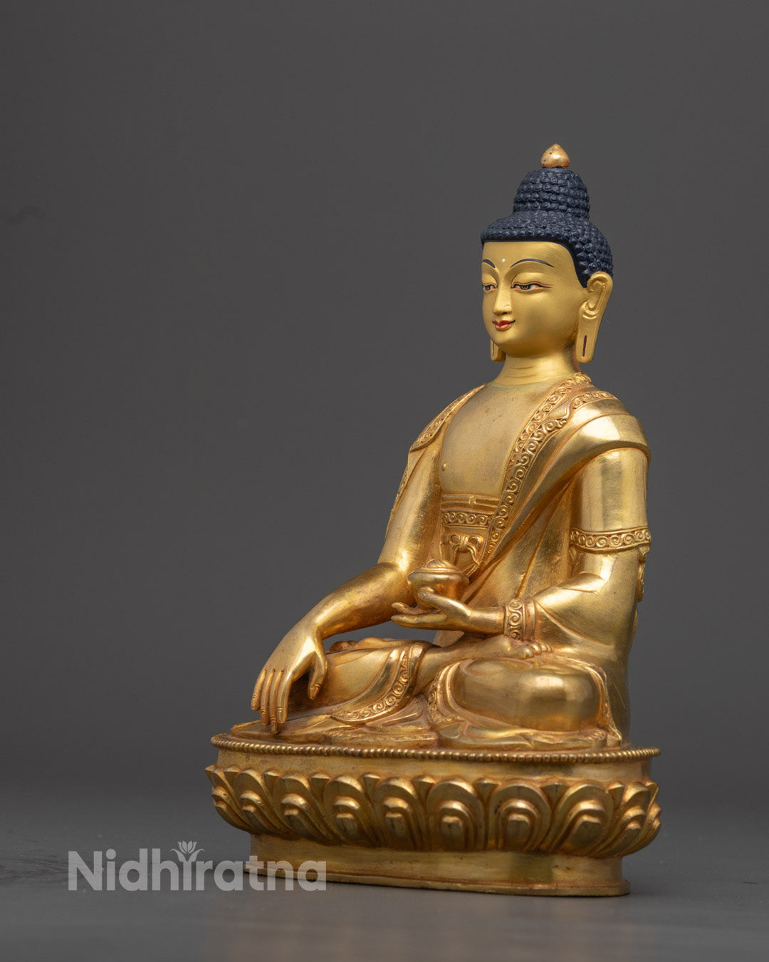 Authentic Nepalese Buddha Statue for Altar and Shrine