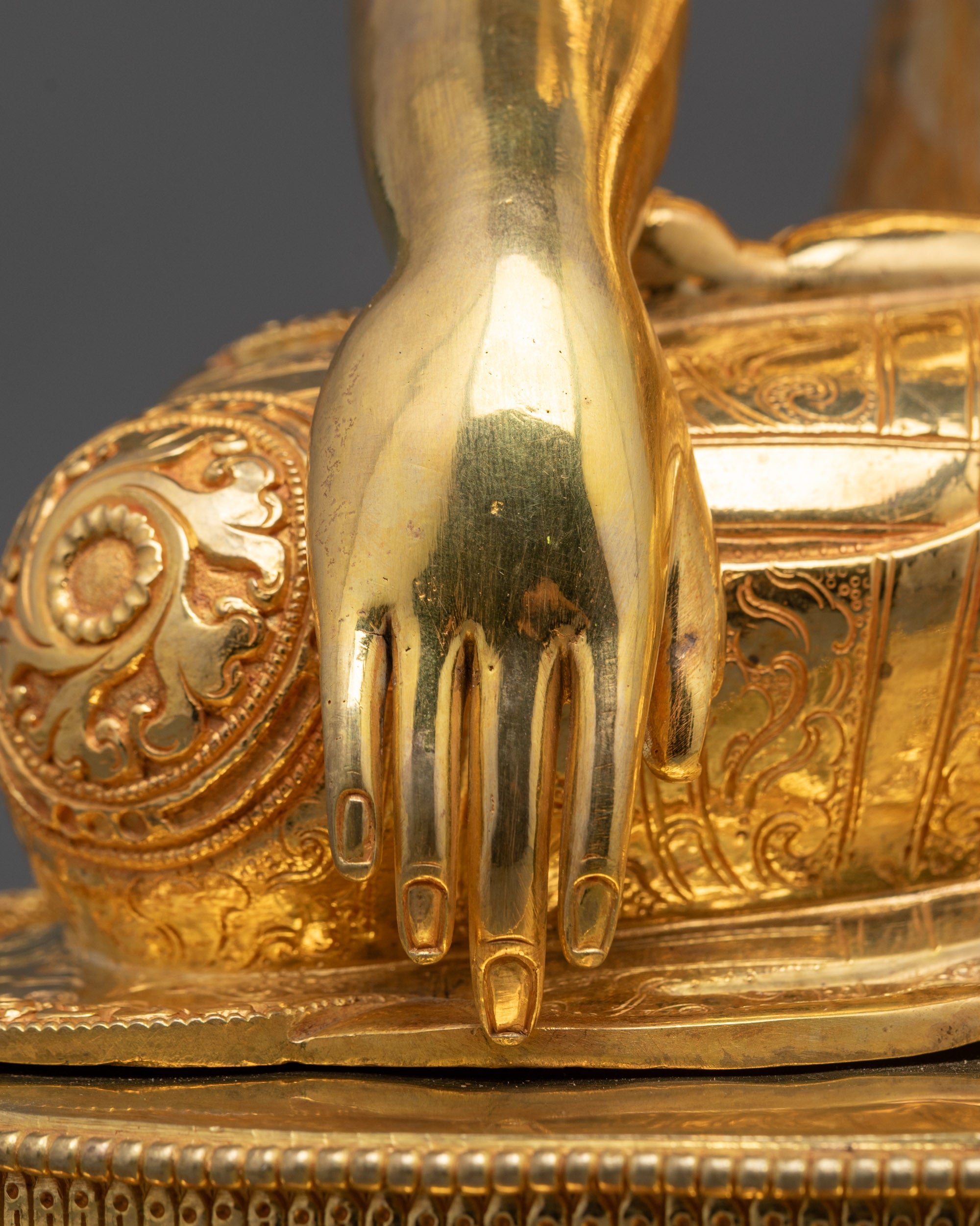 Shakyamuni Buddha Sculpture from Nepal | Traditional Buddhist Statue