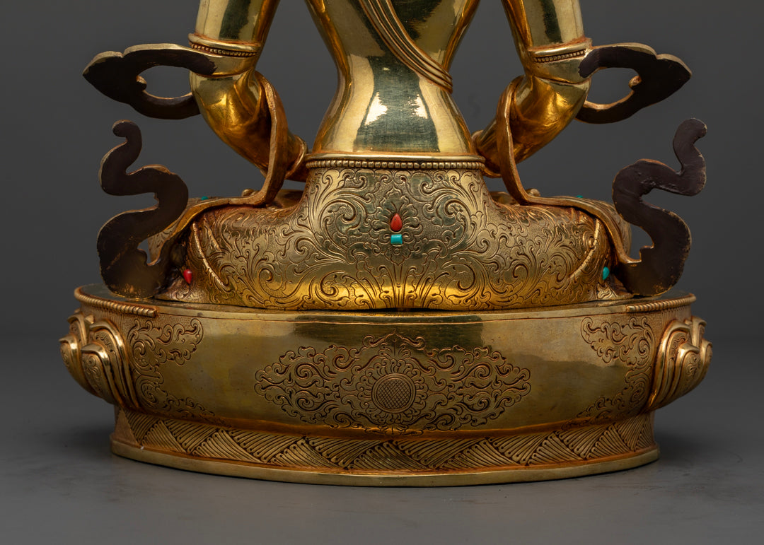 Amitayus Statue | 24k Gold Hand-Crafted Statue