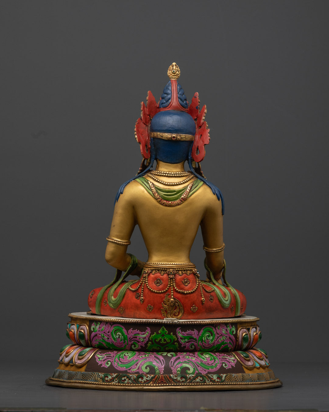 Yellow Shakyamuni Buddha Statue | Fully Gold-Plated Body