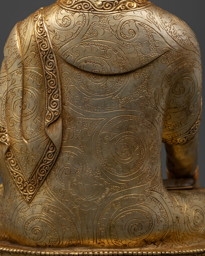 Crystal Buddha Shakyamuni Statue | Tibetan Artwork