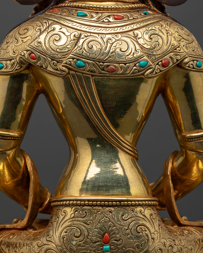 Amitayus Statue | 24k Gold Hand-Crafted Statue
