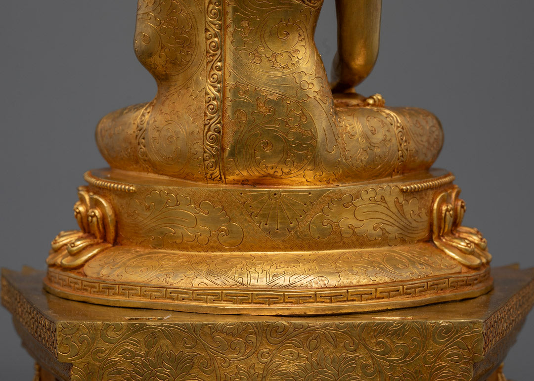 Shakyamuni Buddha Tibetan Statue | Meditation Sculpture