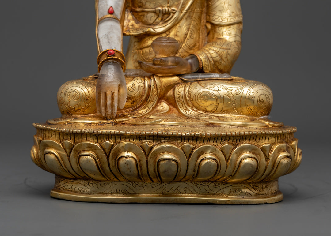 Crystal Shakyamuni Buddha Statue | Handcrafted in Nepal