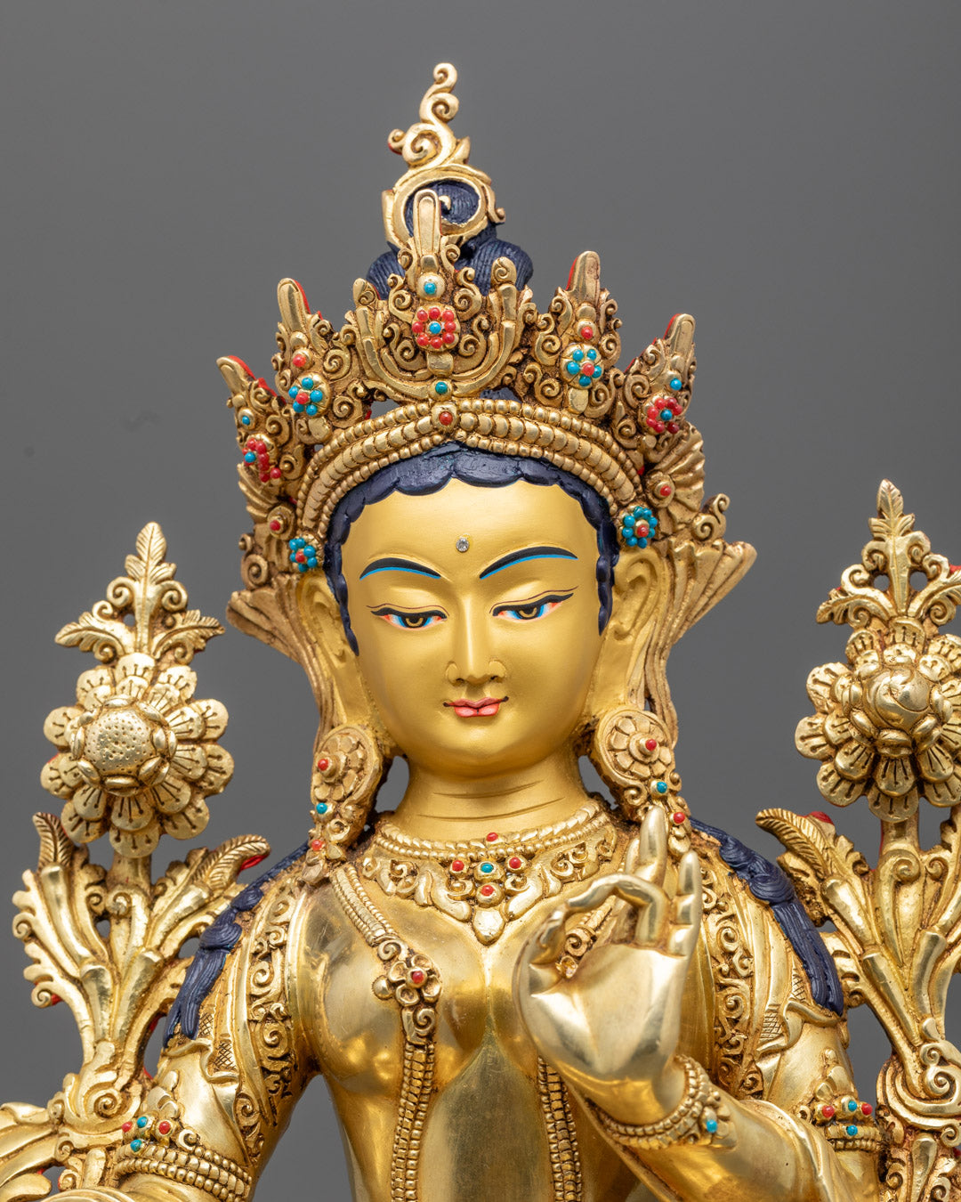 Green Tara Statue | Sacred Buddhist Figurine