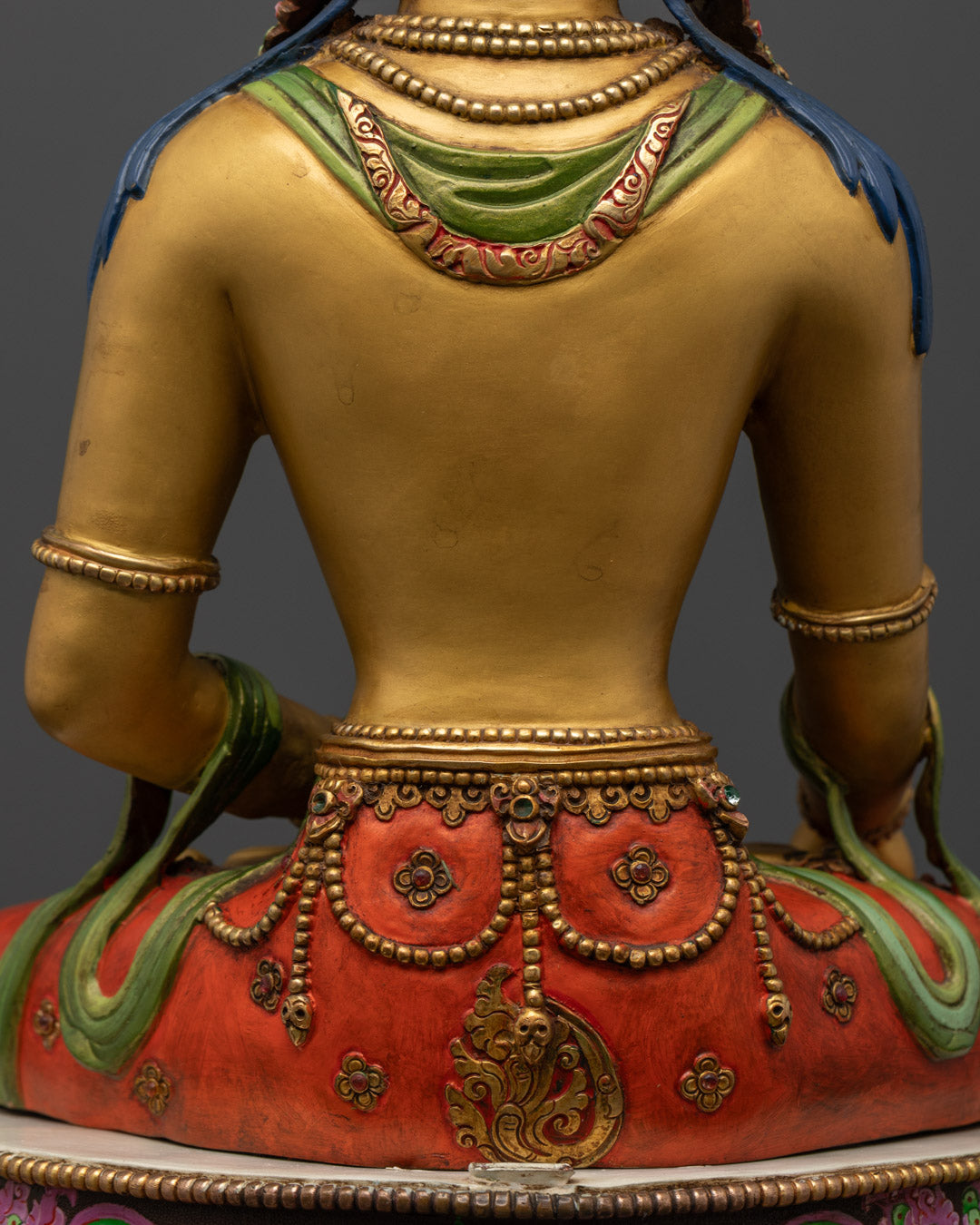 Yellow Shakyamuni Buddha Statue | Fully Gold-Plated Body