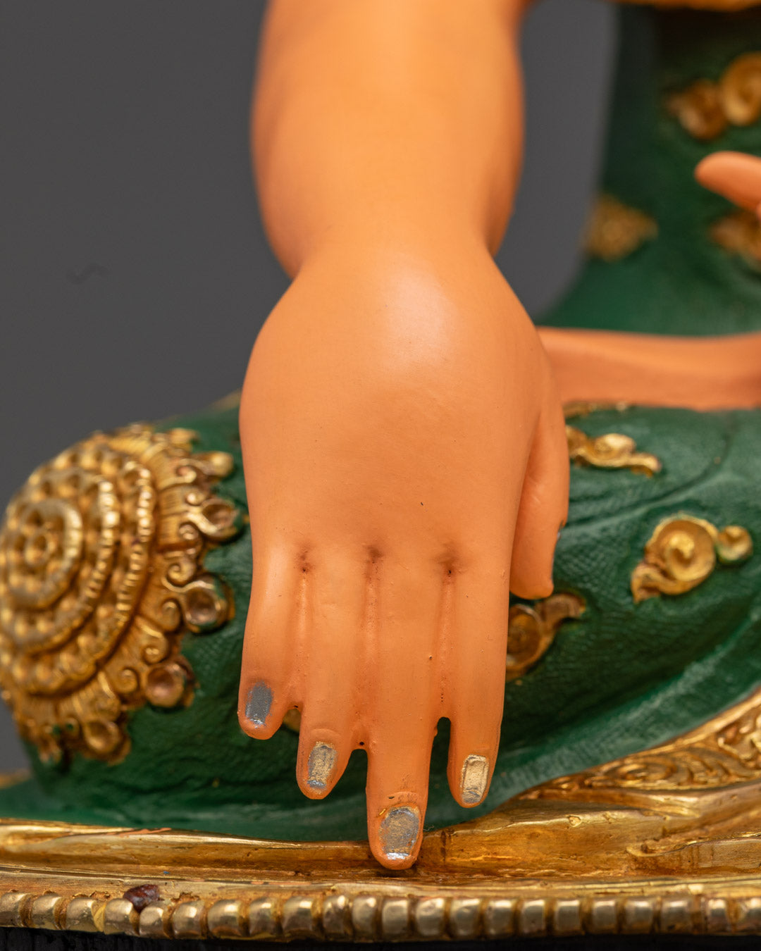 Yellow Shakyamuni Buddha Statue | Handcrafted in Patan