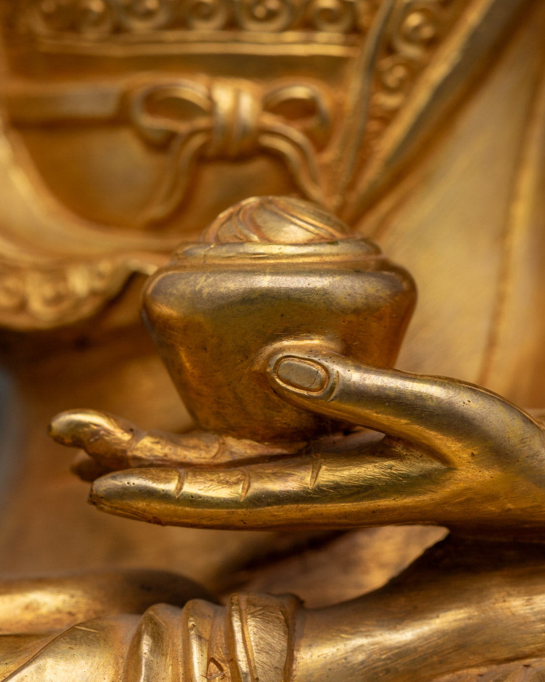 Authentic Nepalese Buddha Statue for Altar and Shrine