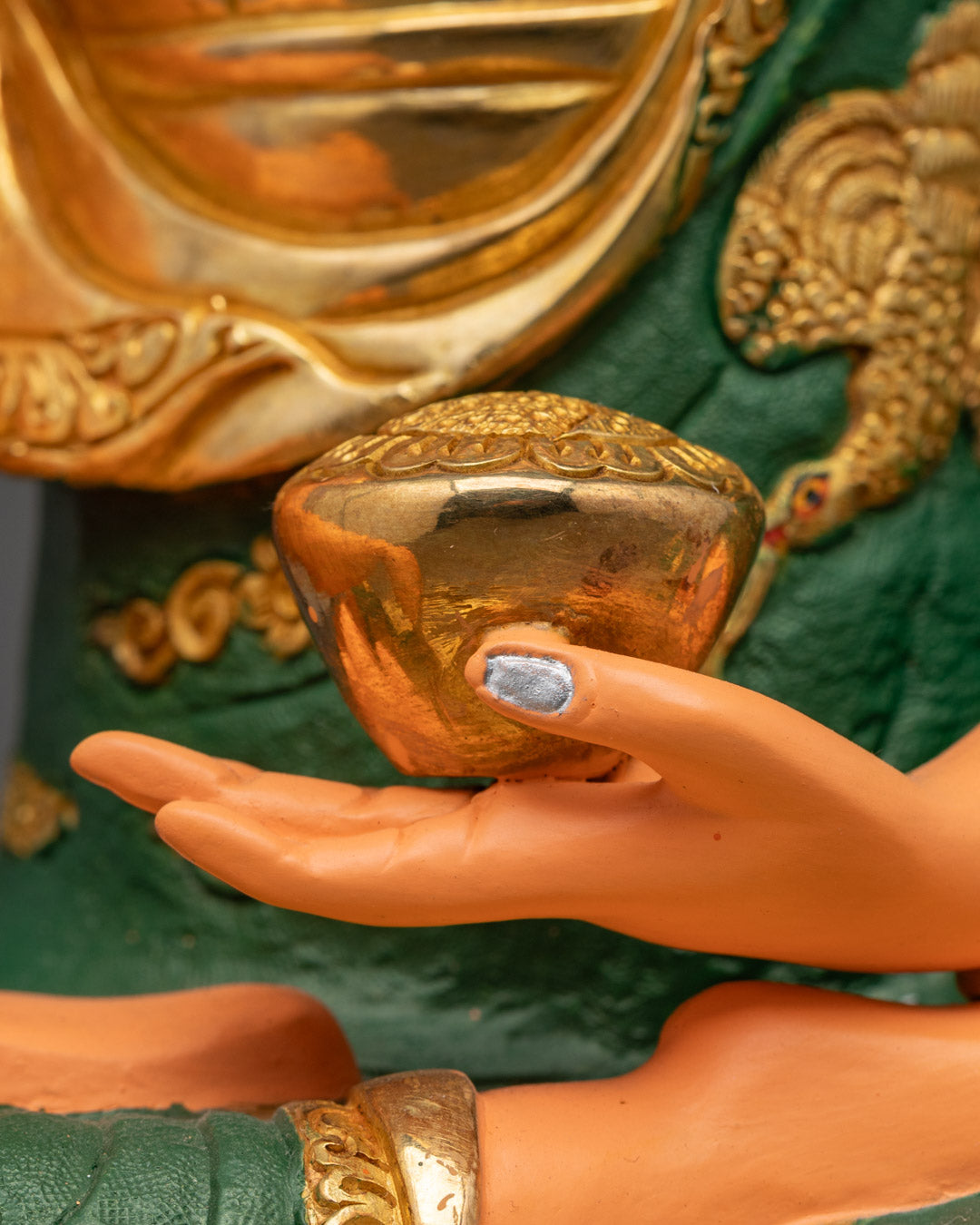 Yellow Shakyamuni Buddha Statue | Handcrafted in Patan