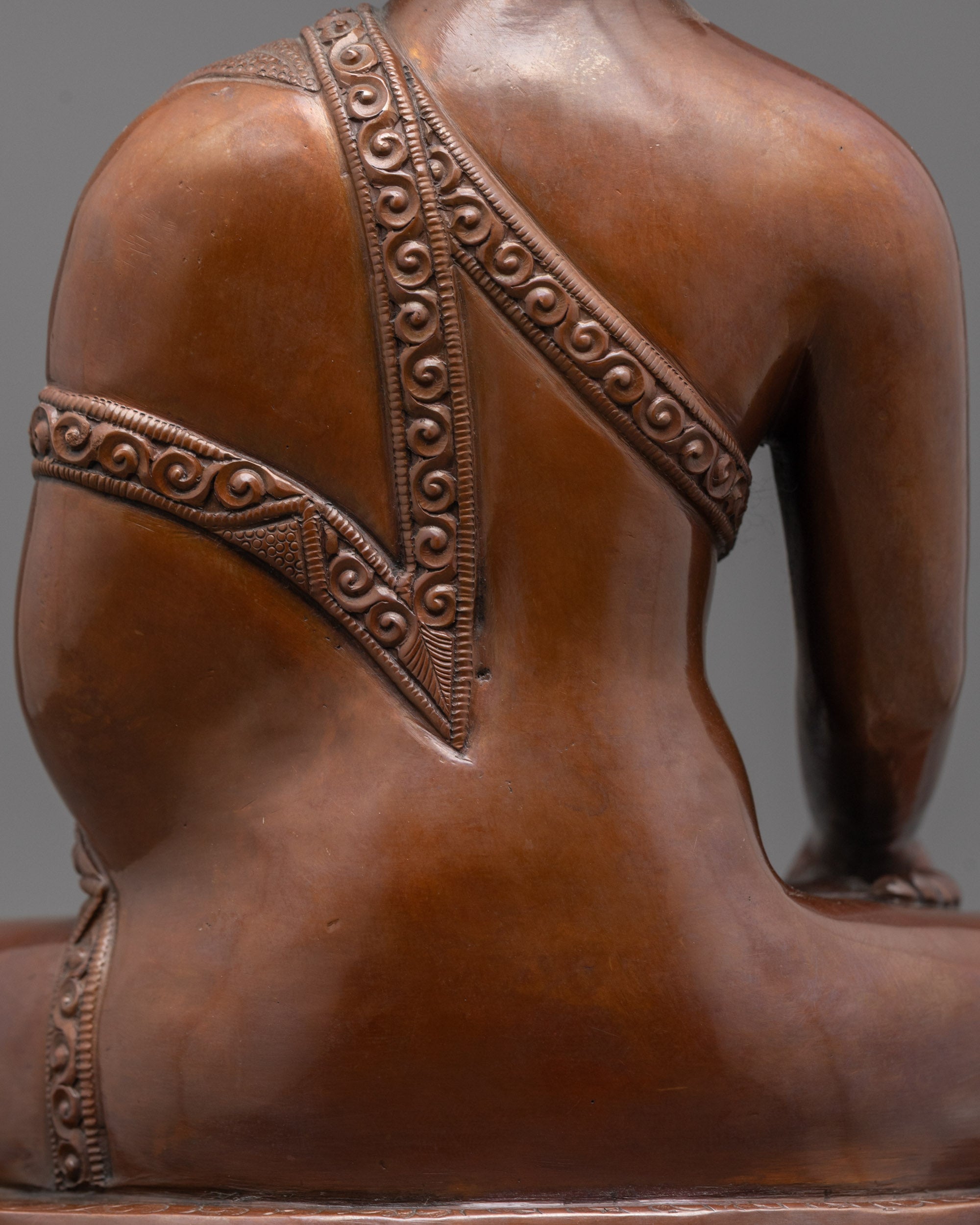 Shop Oxidized Shakyamuni Buddha Statue | Traditional Copper Sculpture
