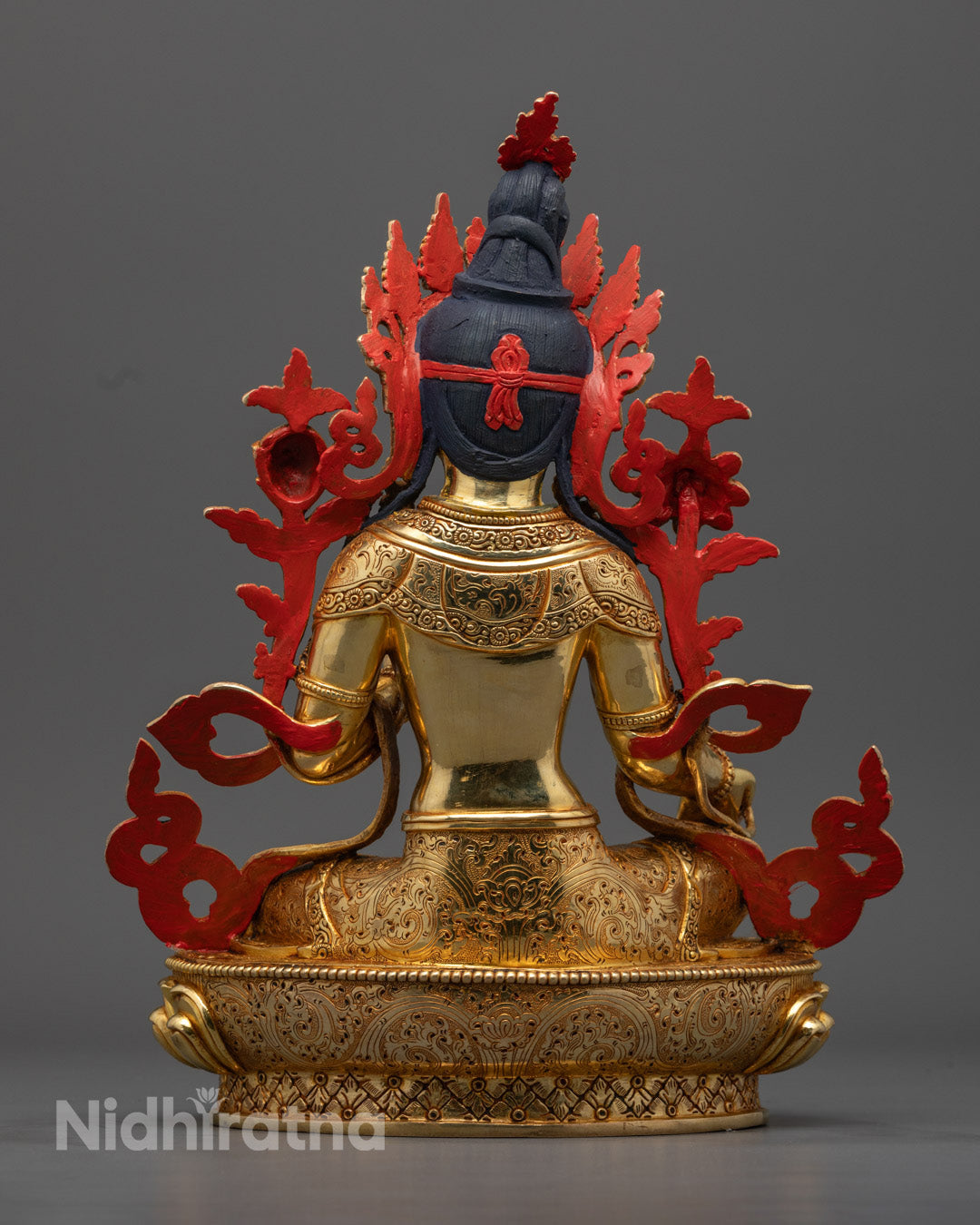 Sacred Green Tara Statue | Authentic Tibetan Buddhism Sculpture