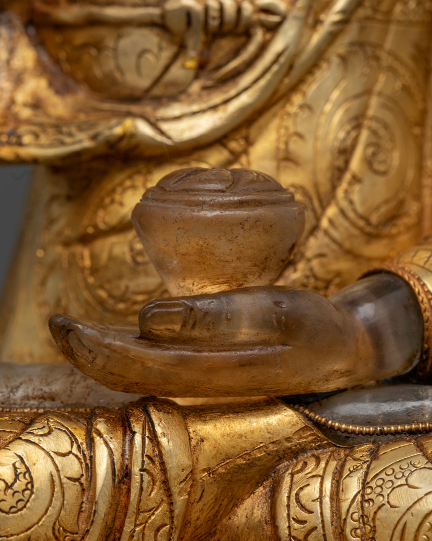 Crystal Shakyamuni Buddha Statue | Handcrafted in Nepal