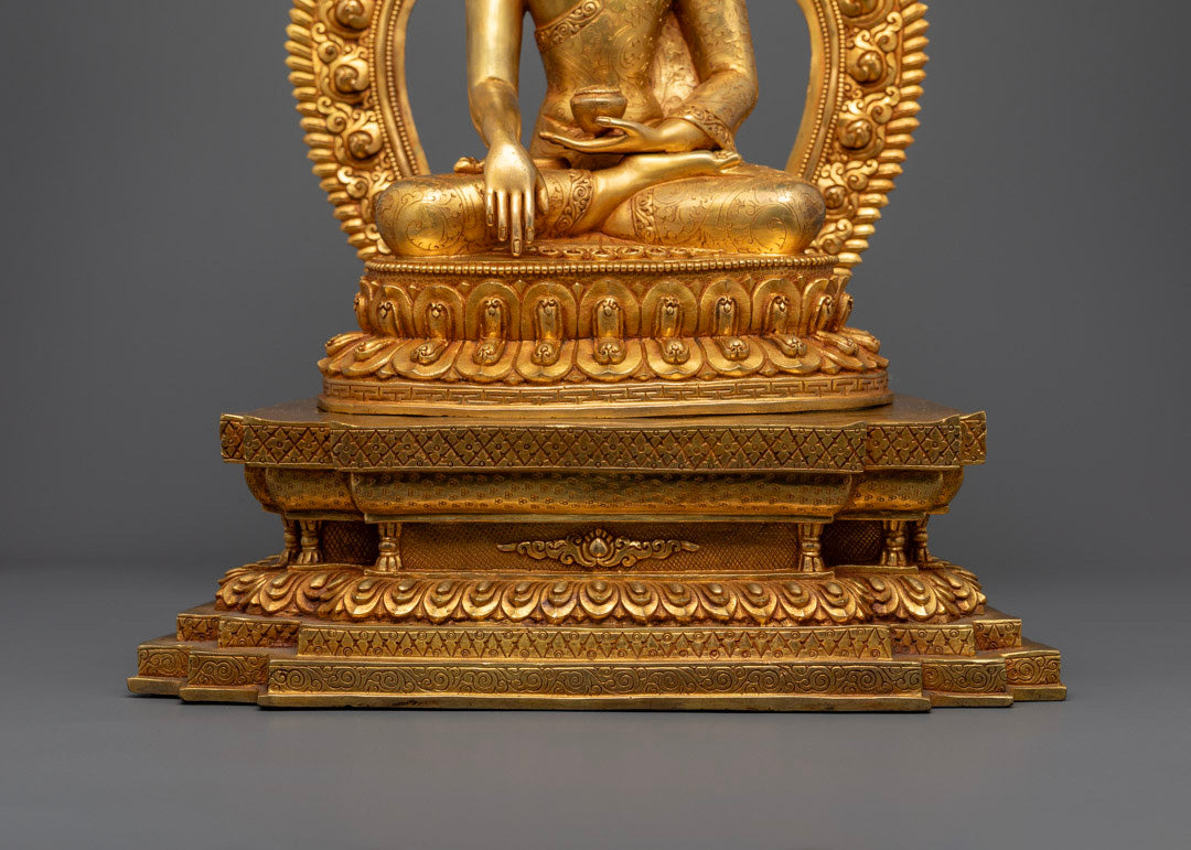Shakyamuni Buddha Tibetan Statue | Meditation Sculpture