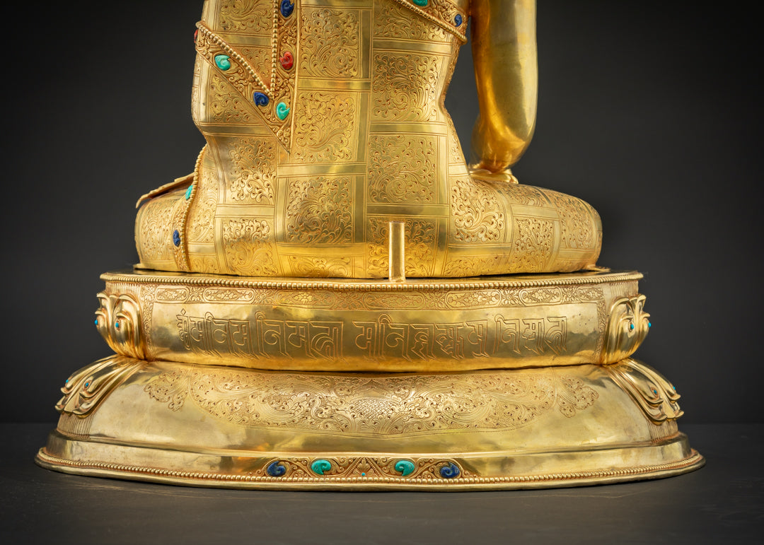 Tall Shakyamuni Buddha Statue | Traditionally Hand-Carved