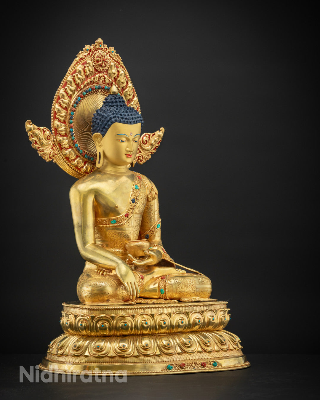 Tall Shakyamuni Buddha Statue | Traditionally Hand-Carved