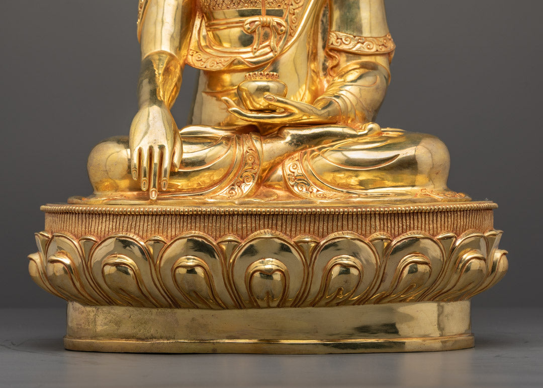 Tibetan Shakyamuni Buddha Statue | Himalayan Sacred Artwork