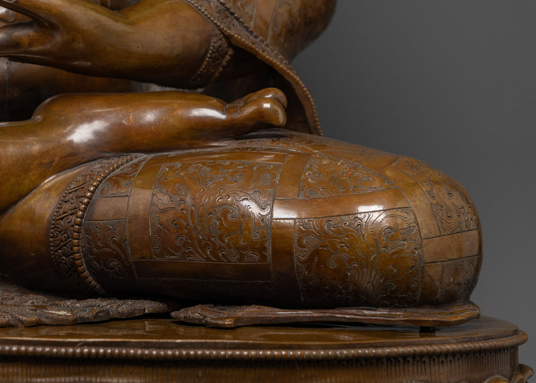 Authentic Oxidized Shakyamuni Buddha Statue | Spiritual Home Decor