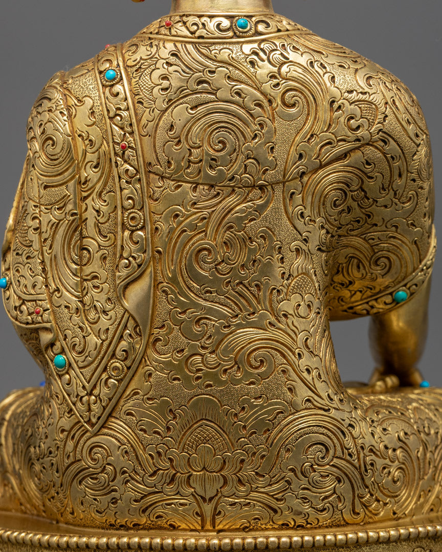 Shakyamuni Buddha Tibetan Statue | Traditional Himalayan Art Nepal