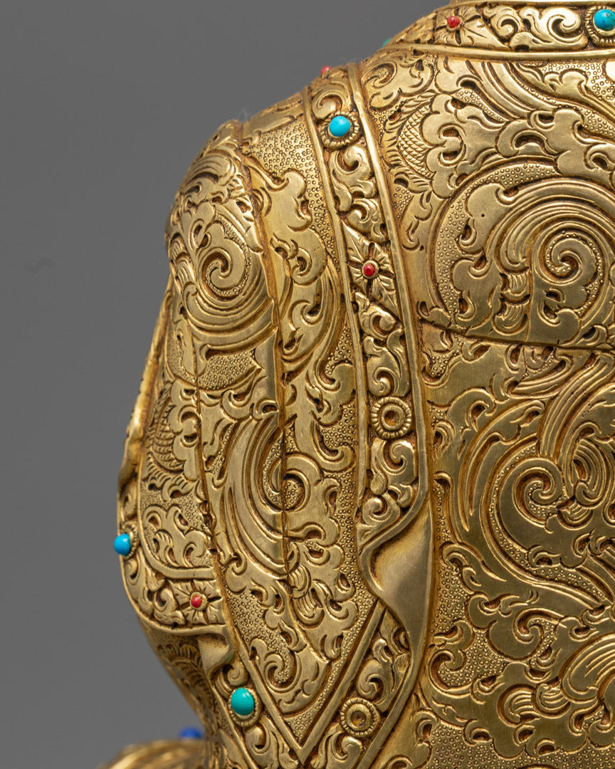 Shakyamuni Buddha Tibetan Statue | Traditional Himalayan Art Nepal